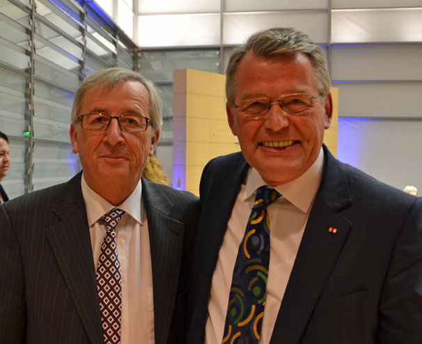 Jean-Claude Juncker  und Reimer Böge MdEP